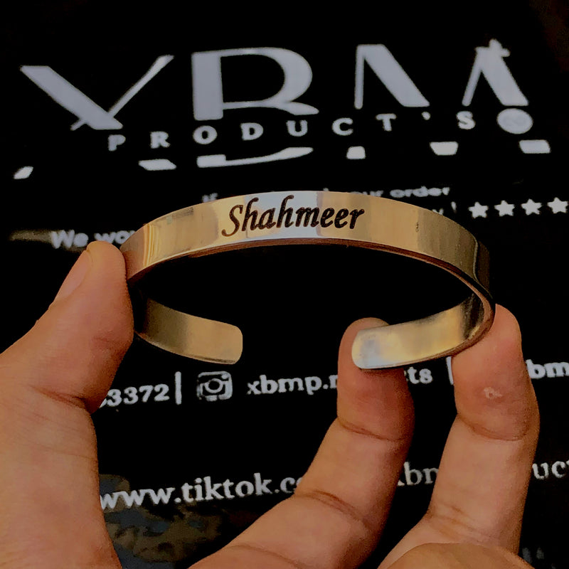 Silver customized kara