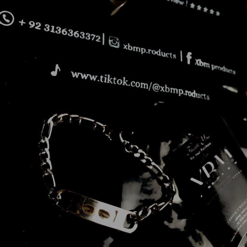 Engraved hand bracelet