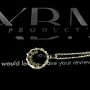 Round shape silver necklace