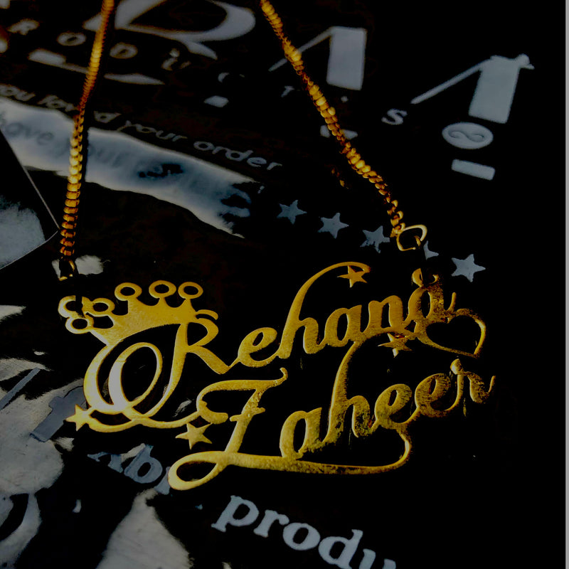 Customized English name locket