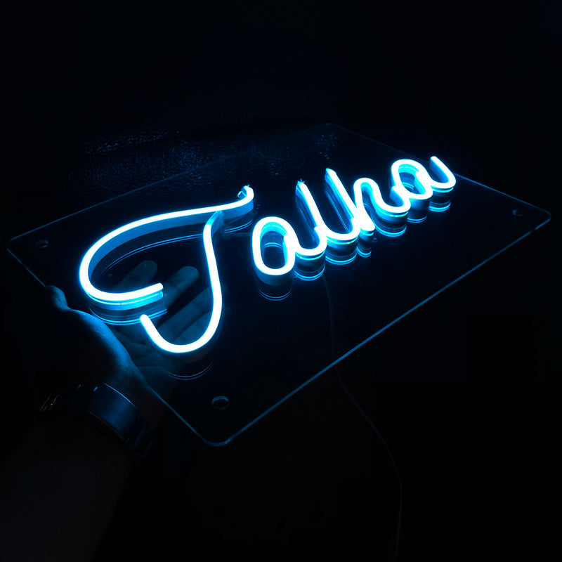 Single Name Custom Neon Sign – Personalized LED Wall Decor